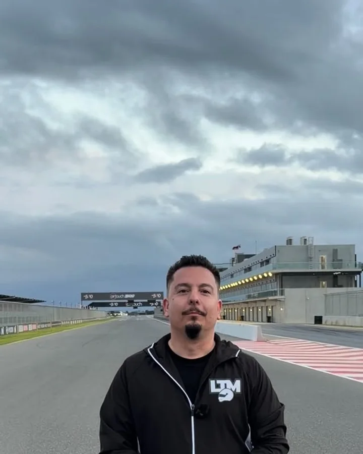 Ivan Vantagiato, founder of Slipstream Autosport, trackside