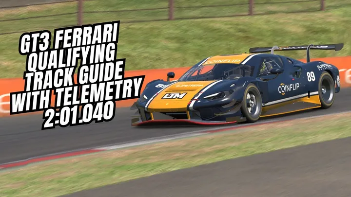 Video thumbnail, iRacing Bathurst GT3 qualifying track guide
